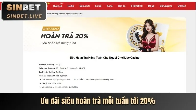 Ưu đãi hoàn trả hàng ngày GO88